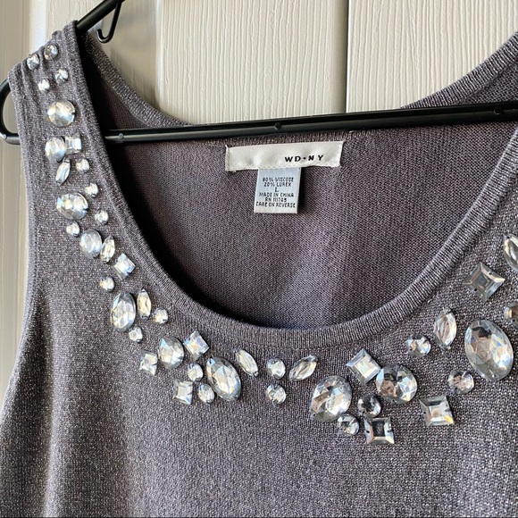 WD.NY Rhinestone Tank Top - Picture 3 of 6